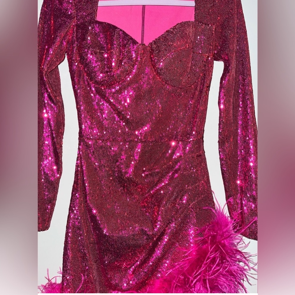 New With Tags! Nadine Merabi Pink Miley Dress